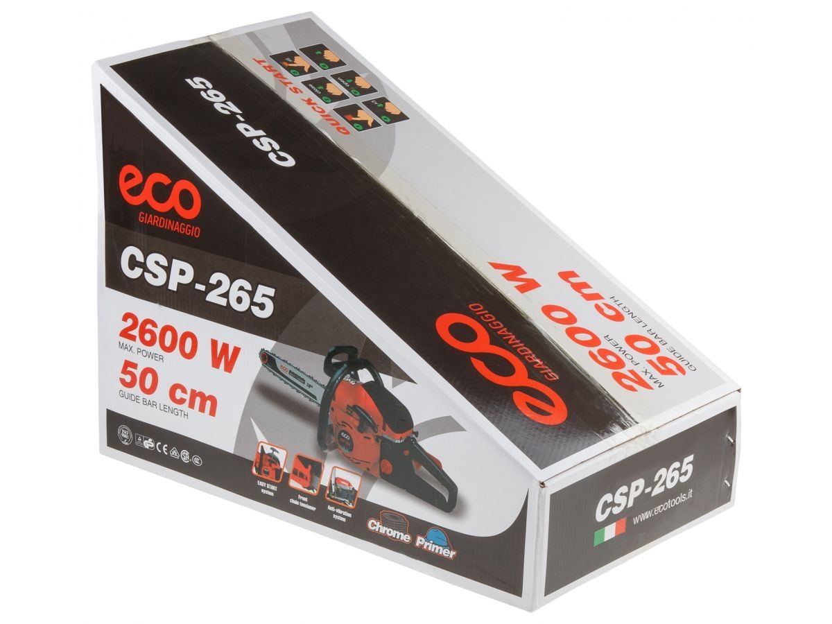 Бензопила ECO CSP-265 шина 50 см (20") 