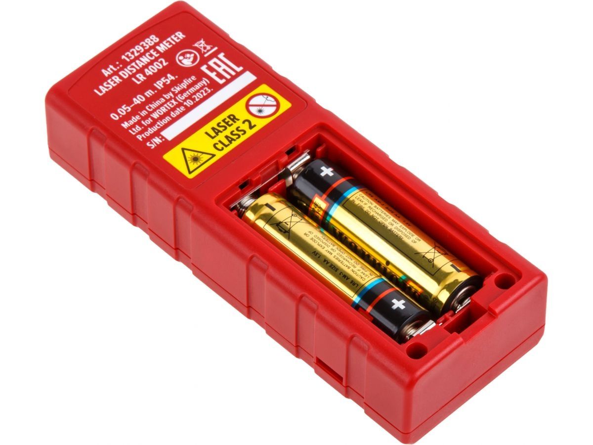 Дальномер лазерный WORTEX LR4002 0,05 – 40, ± 2 мм