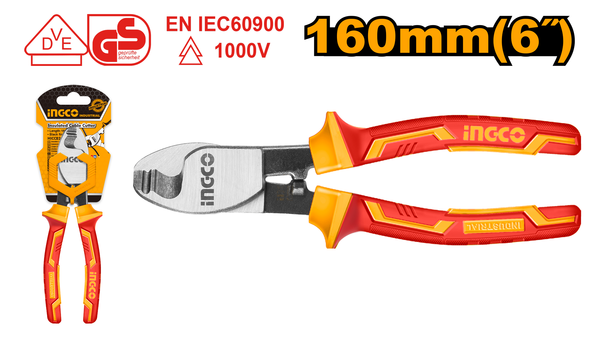 Резак для изолированного кабеля 160мм INGCO INDUSTRIAL HICCB28160