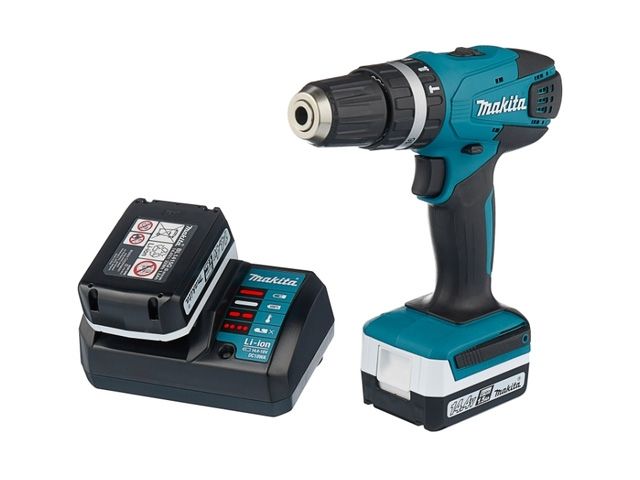 Аккумуляторный ударный шуруповерт MAKITA 14.4V G-battery HP 347 DWE