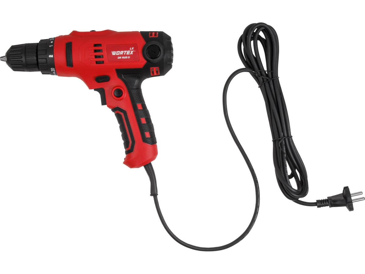 Дрель-шуруповерт сетевая WORTEXLXDR 1025D 400Вт 30Нм