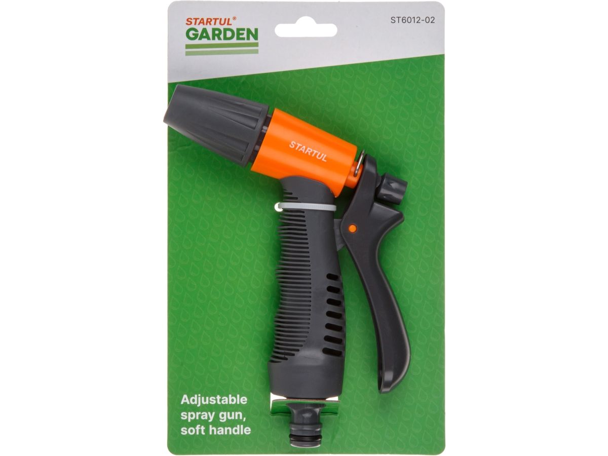 Пистолет-распылитель регулируемый с мягкой ручкой STARTUL GARDEN (ST6012-02)