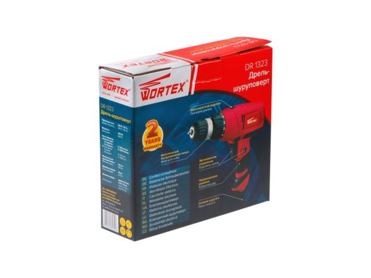 Дрель-шуруповерт сетевая WORTEX DR1323