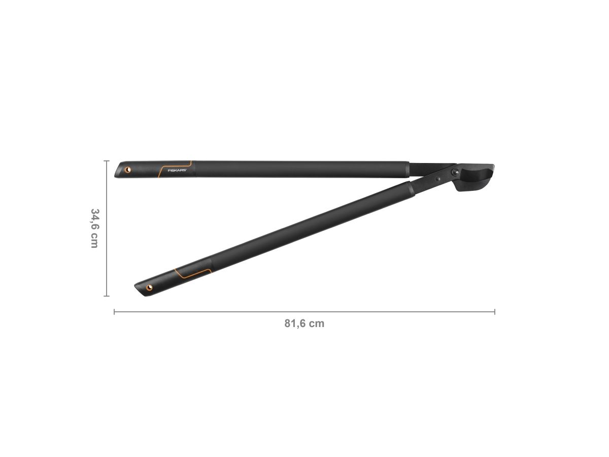 Сучкорез плоскостной L38 FISKARS SingleStep c загнутыми лезвиями большой 