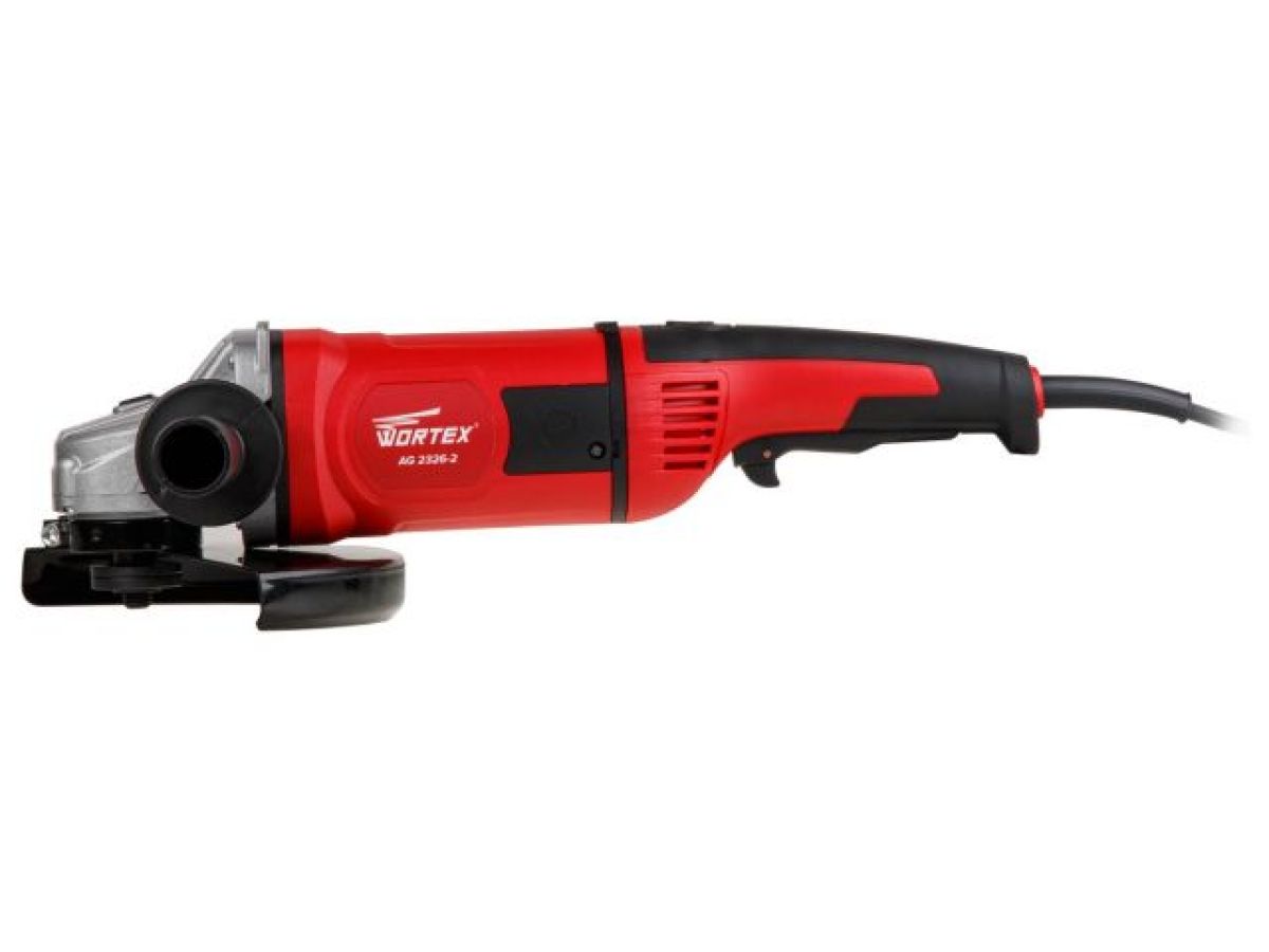 Сетевая двуручная углошлифмашина WORTEX AG2326-2 2100 Вт, 230 мм, 6500 об/мин., плавный пуск