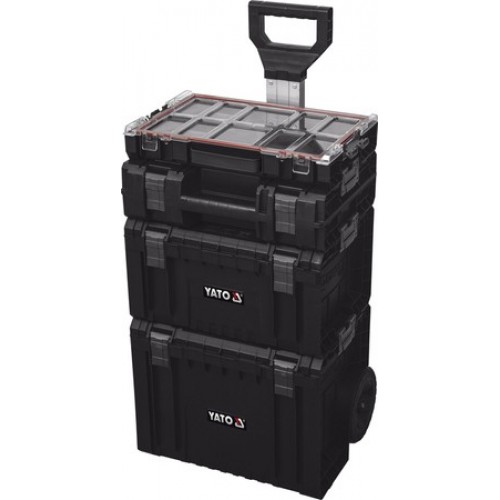 Тележка 4-х сегментная со съемными ящиками 770х450х380мм S12 "Yato"