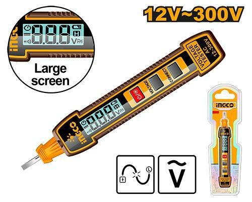 Отвертка индикаторная 12V-300V INGCO HSDT33001 INDUSTRIAL