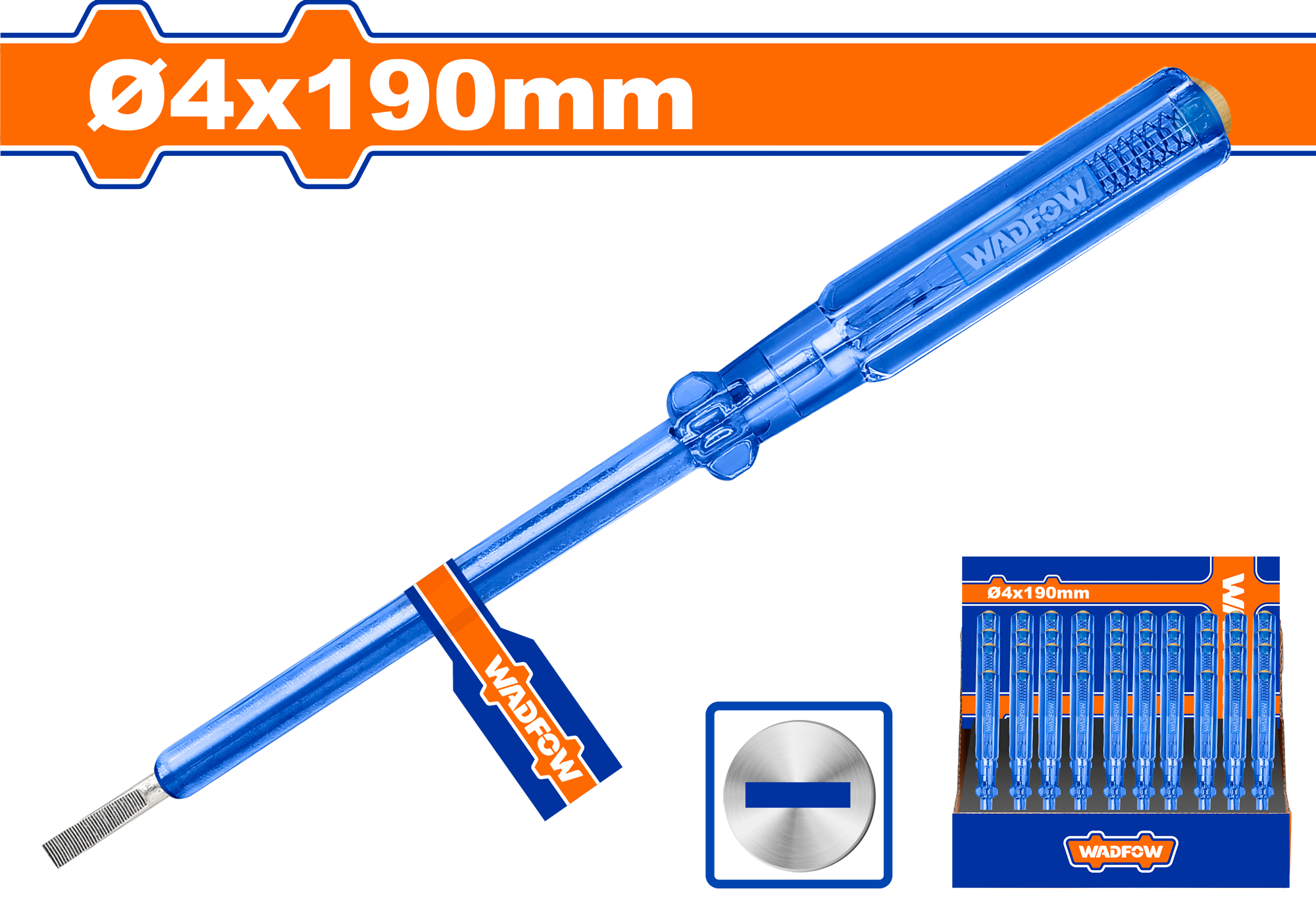 Oтвертка индикаторная 4х190мм WADFOW WTP1903