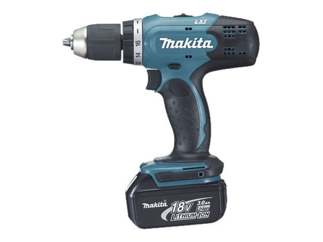Аккумуляторный ударный шуруповерт MAKITA LXT DHP 453 RFE