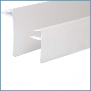 F-профиль для откосов ПВХ конечный Exter (6.0 м, 40 мм, белый)