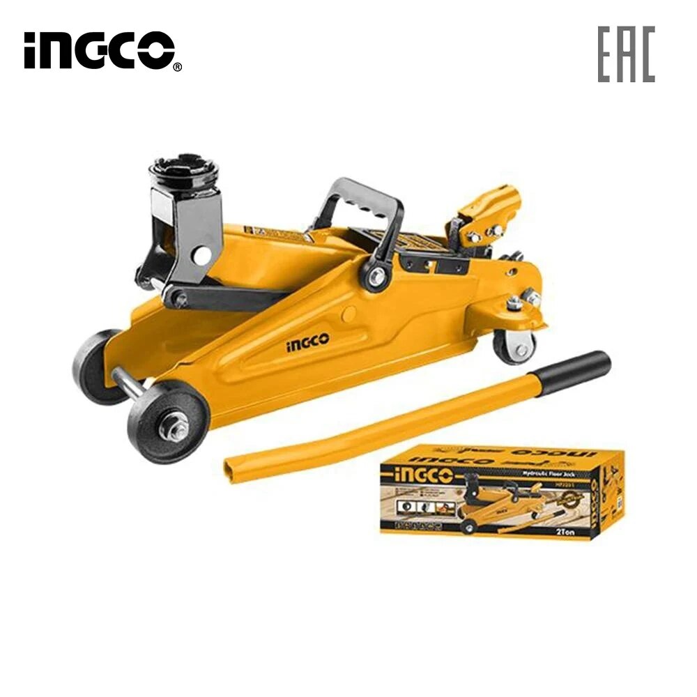 Гидравлический домкрат для пола 2т INGCO INDUSTRIAL HFJ201