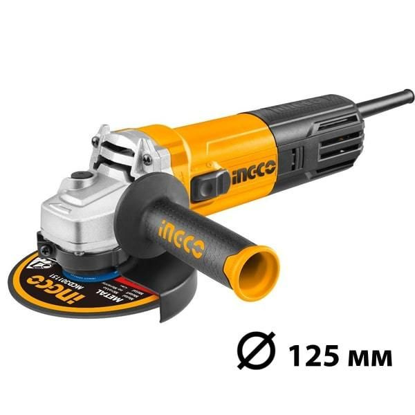 Угловая шлифовальная машина 125мм 750Вт INGCO AG7502812 INDUSTRIAL