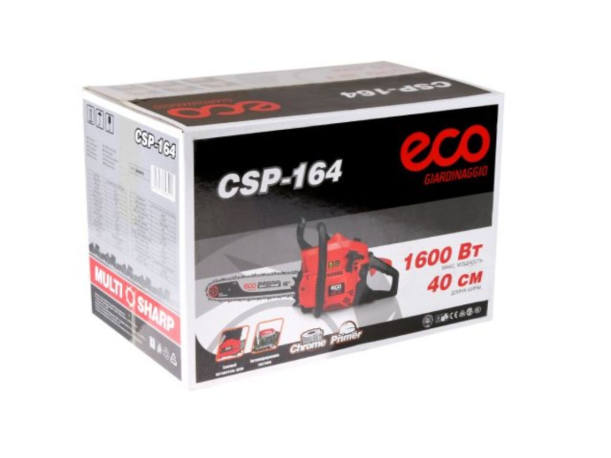 Бензопила цепная ECO CSP-164 шина 40 см (16") 
