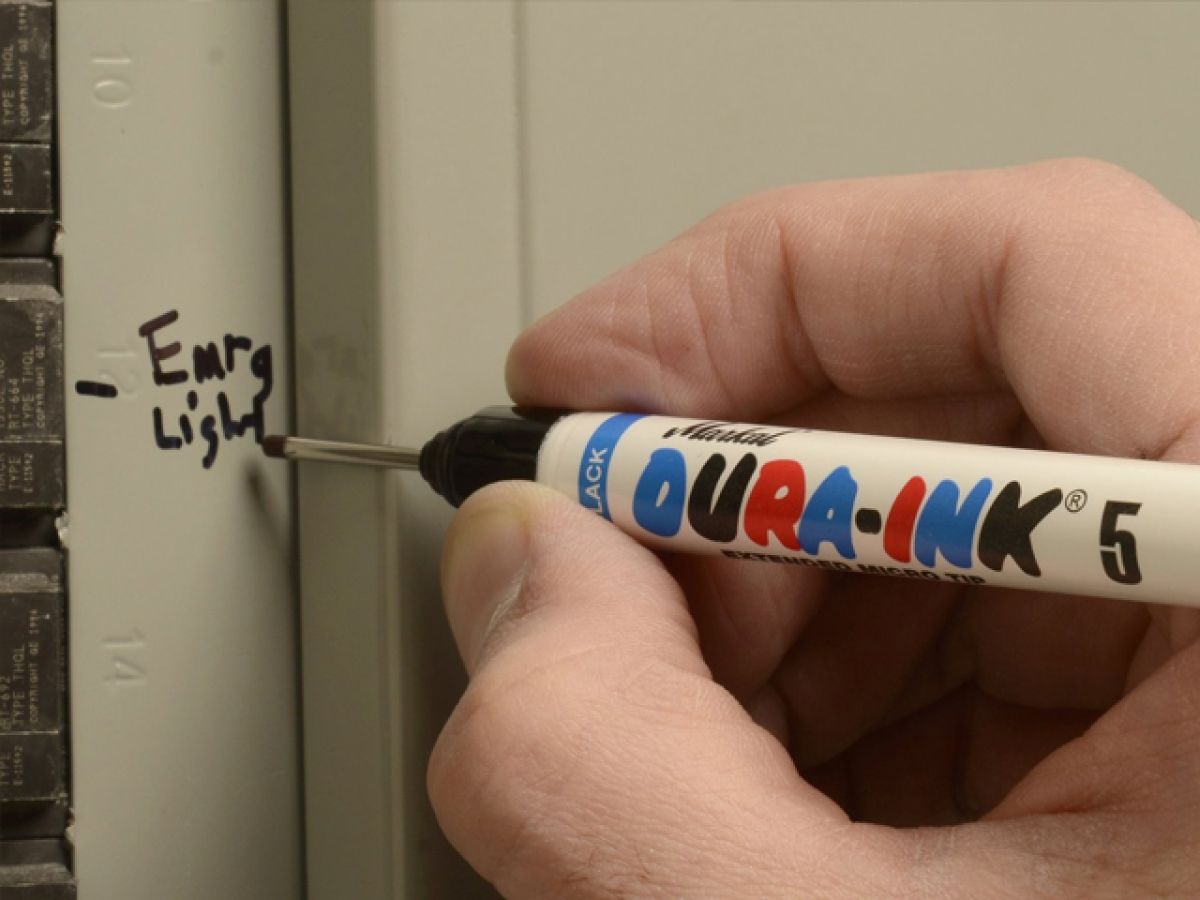  Маркер промышленный перманентный фетровый удлинный наконечник MARKAL DURA-INK 05 СИНИЙ