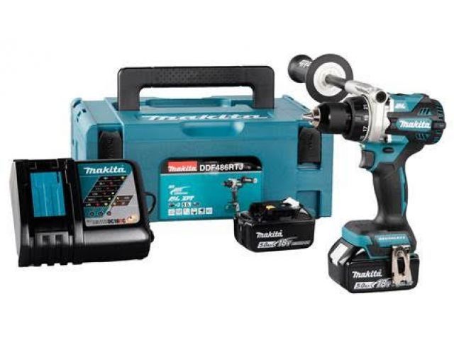 Аккумуляторный шуруповерт 18В MAKITA LXT DDF 486 RTJ