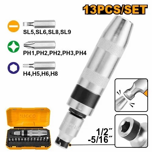 Набор ударных приводов из 13 шт. INGCO INDUSTRIAL HIDS1301