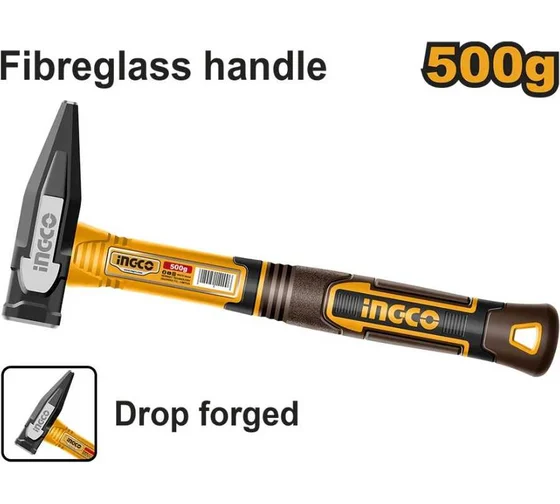 Молоток машиниста INGCO 500г ручка фибергласс нескольз HMH82500