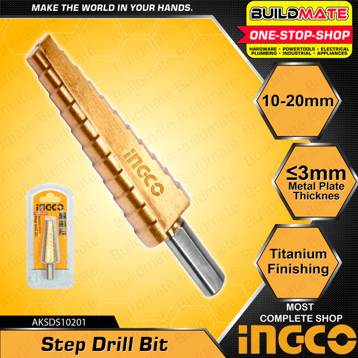 Ступенчатое сверло 10-20 мм INGCO AKSDS10201