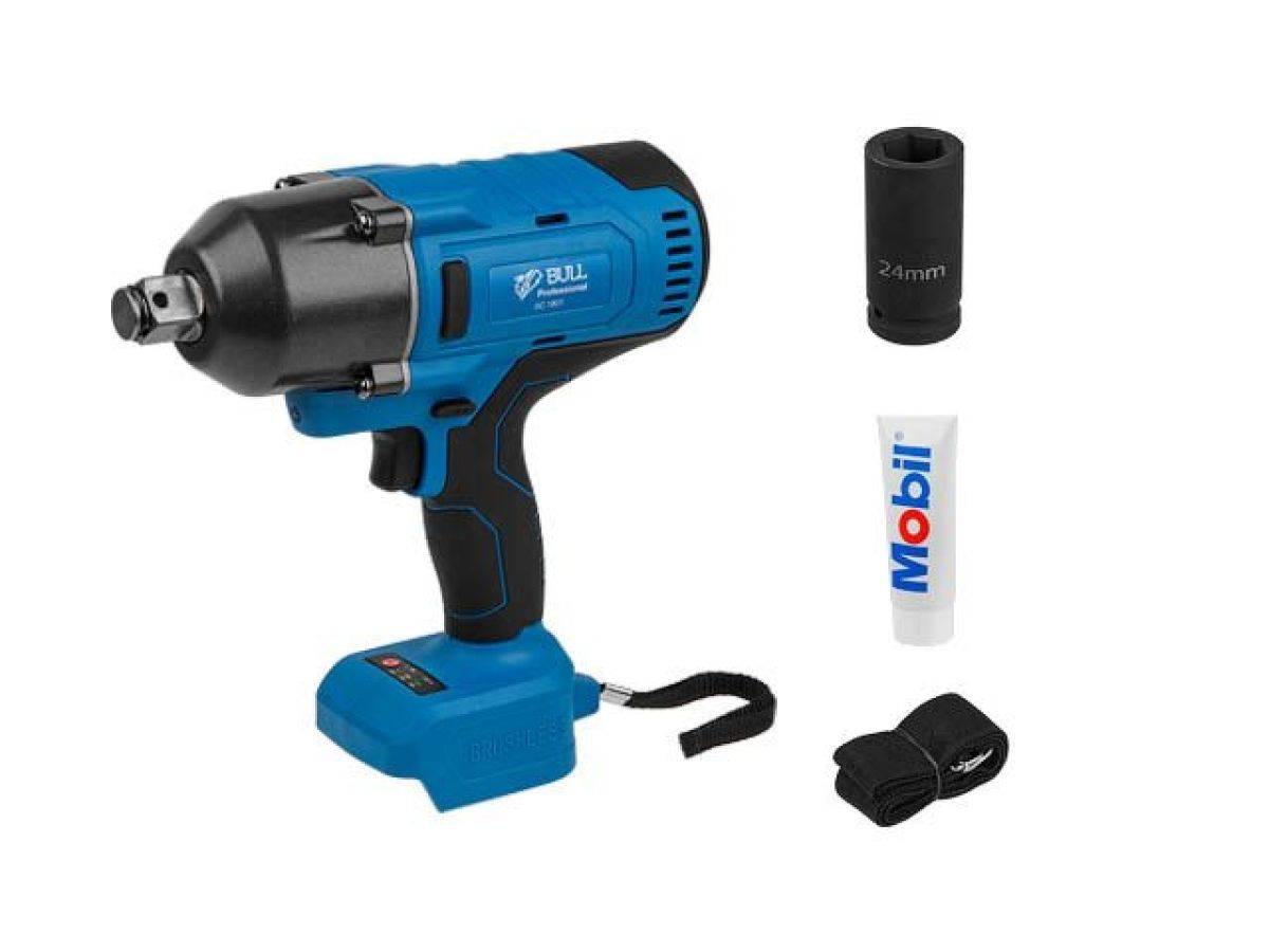 Аккумуляторный ударный гайковерт BULL SC 1801 XLTpro 18 В, 1000 Н*м, 3/4"