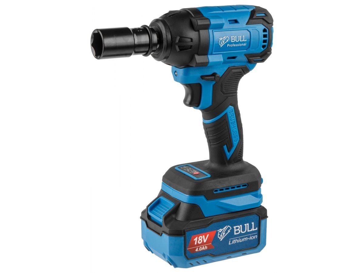 Аккумуляторный ударный гайковерт BULL SC 1804 XLTpro ,18 В, 400 Н*м, 1/2"