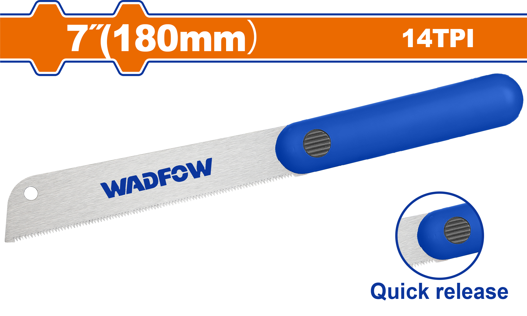 Пила тяговая 180 мм 14TPI WADFOW WHW9G07