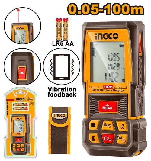 Лазерный дальномер 100 м INGCO HLDD1008 INDUSTRIAL