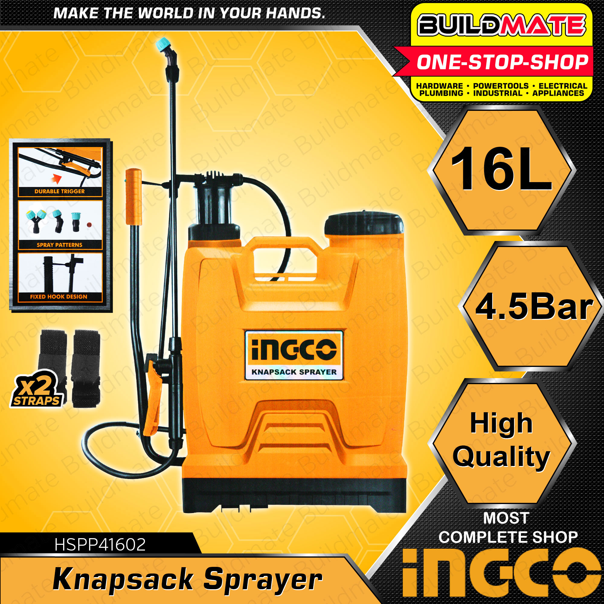 Ранцевый распылитель 16л INGCO HSPP41602