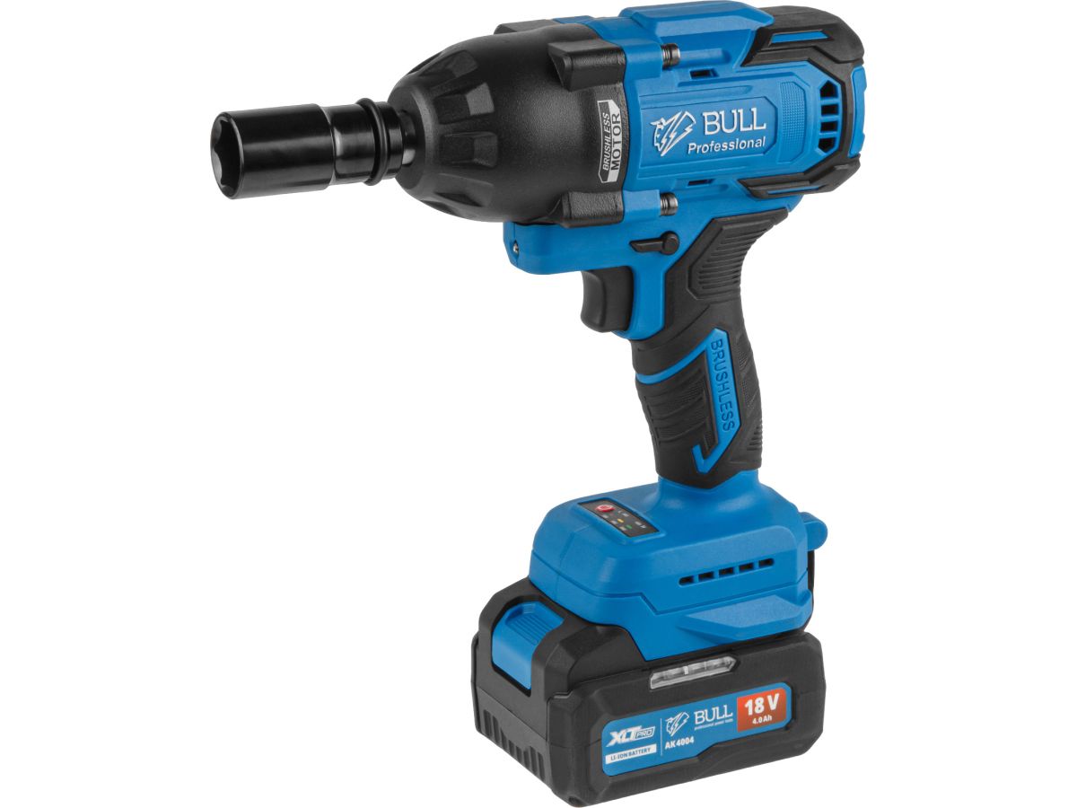 Аккумуляторный ударный гайковерт BULL SC 1807 XLTpro, 18 В, 750 Н*м, 1/2"
