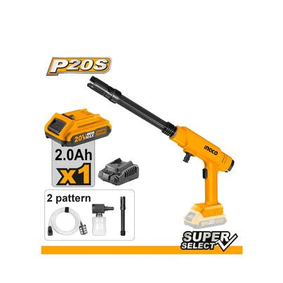 Аккумуляторная мойка высокого давления INGCO CPWLI20282