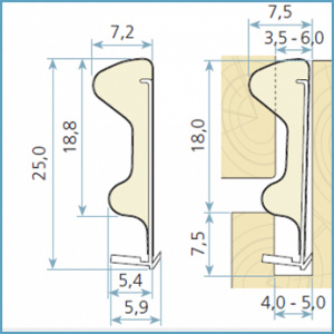 Уплотнитель QL-3097 серый