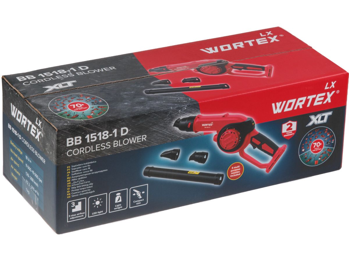 Аккумуляторная воздуходувка WORTEX LX BB1518-1D 18В 