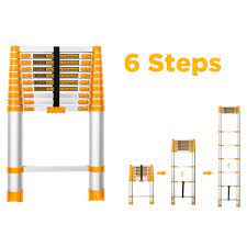Телескопическая лестница 6ступеней INGCO HLAD08061