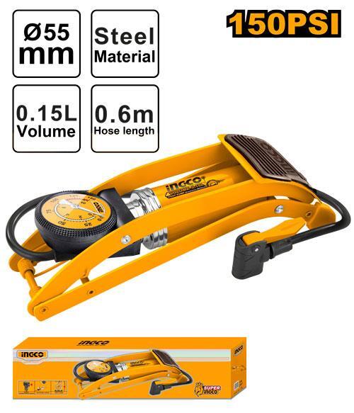 Ножной насос с манометром SUPER INGCO MPP5511