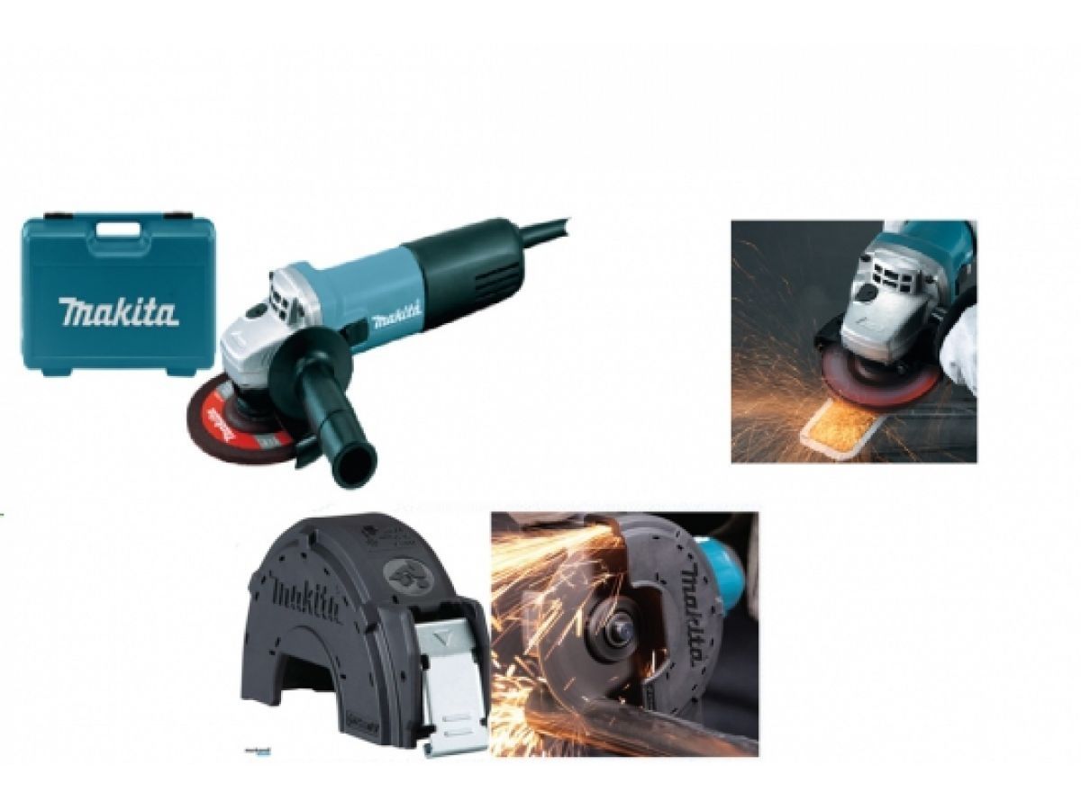 Сетевая одноручная углошлифмашина MAKITA 9558HNRK