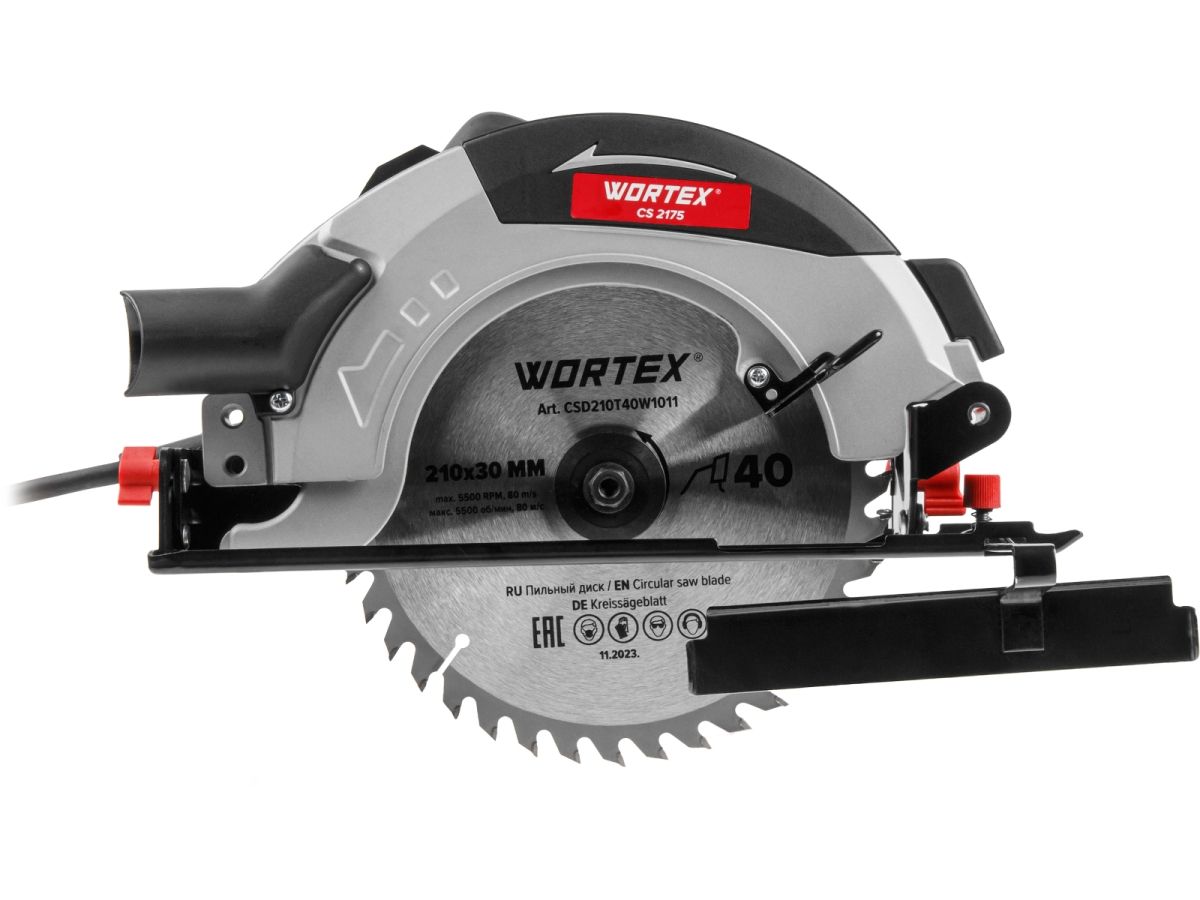 Циркулярная пила сетевая WORTEX CS2175 1900 Вт 210 мм