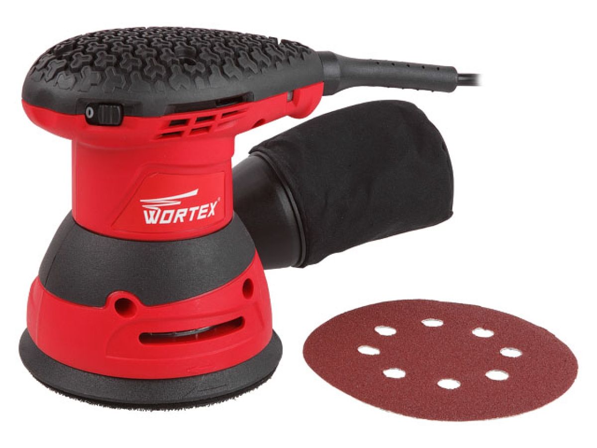 Эксцентриковая шлифмашина WORTEX RS 1235 E 320 Вт, 125 мм, 6000 - 13000 об/мин