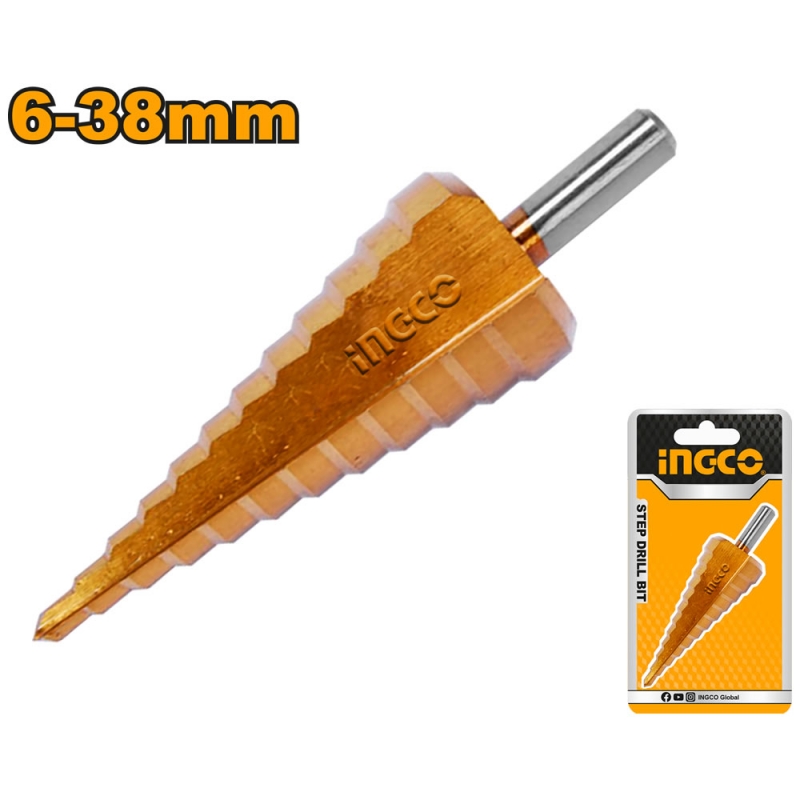 Ступенчатое сверло 6-38 мм INGCO AKSDS06381