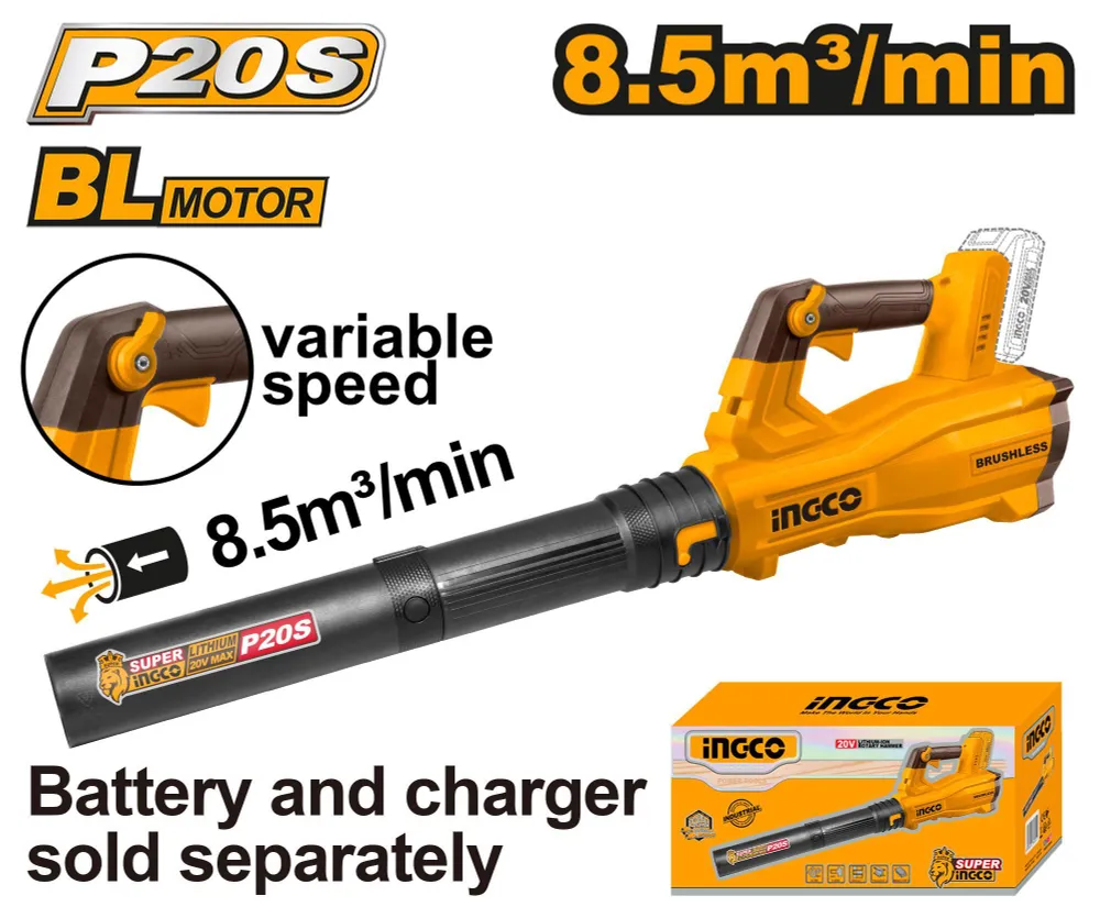 Аккумуляторный воздуходув INGCO INDUSTRIAL CABLI20428