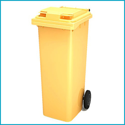 Мусорный контейнер  240 л, желтый
