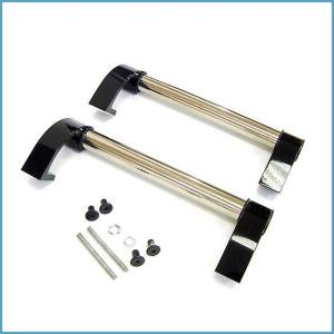 Прямоугольная ручка скоба дверная Elementis (D=30 мм, 300 мм, нержавеющая сталь)