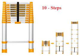 Телескопическая лестница 10ступеней INGCO HLAD08101
