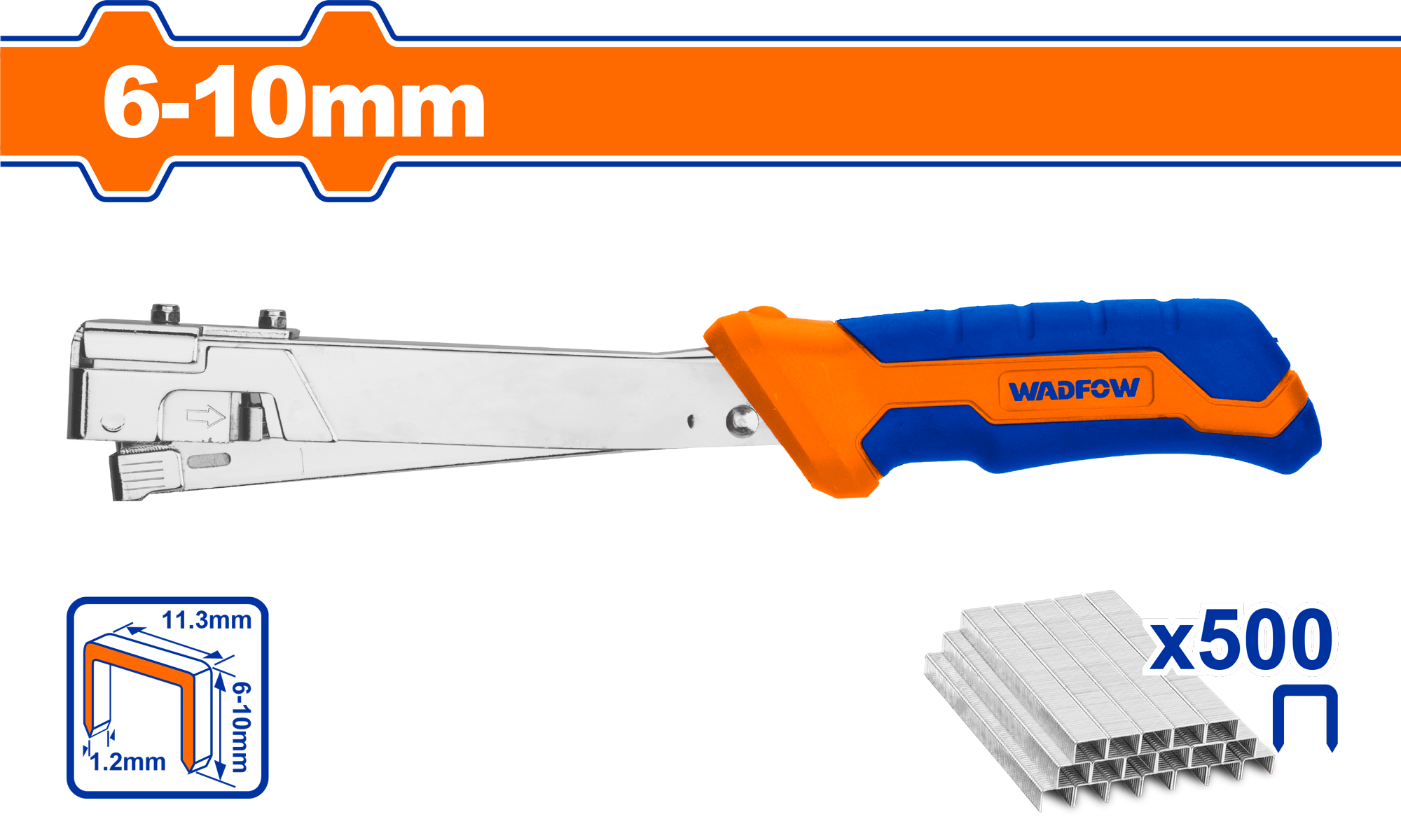 Степлер ударный WADFOW WGU4512 6-10 мм