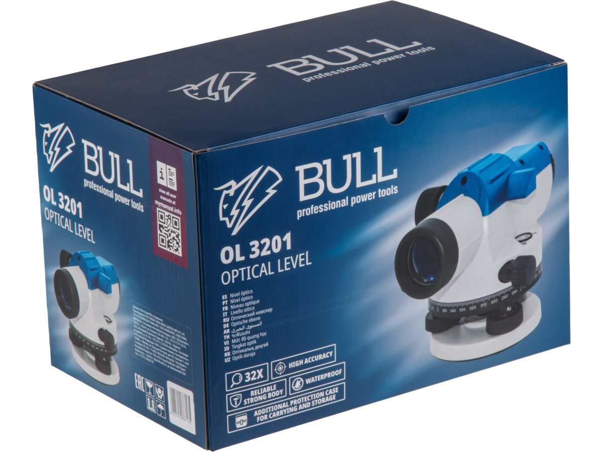 Нивелир оптический BULL OL 3201 + аксессуары в комплекте