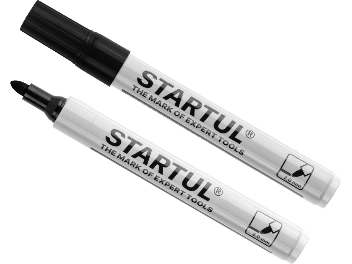  Маркер промышленный перманентный фетровый черный STARTUL PROFI (ST4340-01)