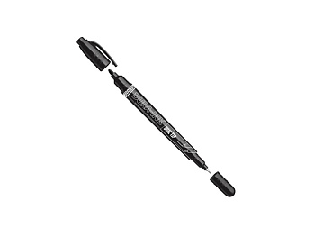 Маркер промышленный перманентный двухсторонний черный MARKAL DURA INK DUAL TIP