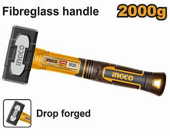 Кувалда с фибергласовой рукояткой 2кг. SUPER INGCO HSTH82000 INDUSTRIAL