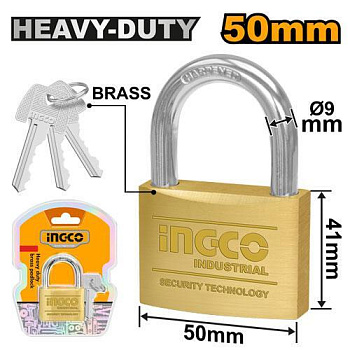 Замок навесной 50 мм INGCO DBPL0502 INDUSTRIAL