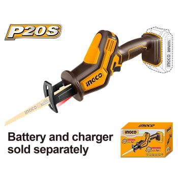 Аккумуляторная сабельная пила 20В без АКБ и ЗУ SUPER INGCO CRSLI6508 INDUSTRIAL