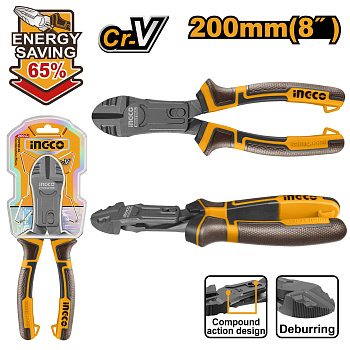 Бокорезы усиленные на 65% 200мм SUPER INGCO HCDCP58200 INDUSTRIAL
