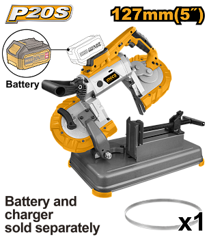 Аккумуляторная ленточнопильная машина INGCO INDUSTRIAL CBSLI20127